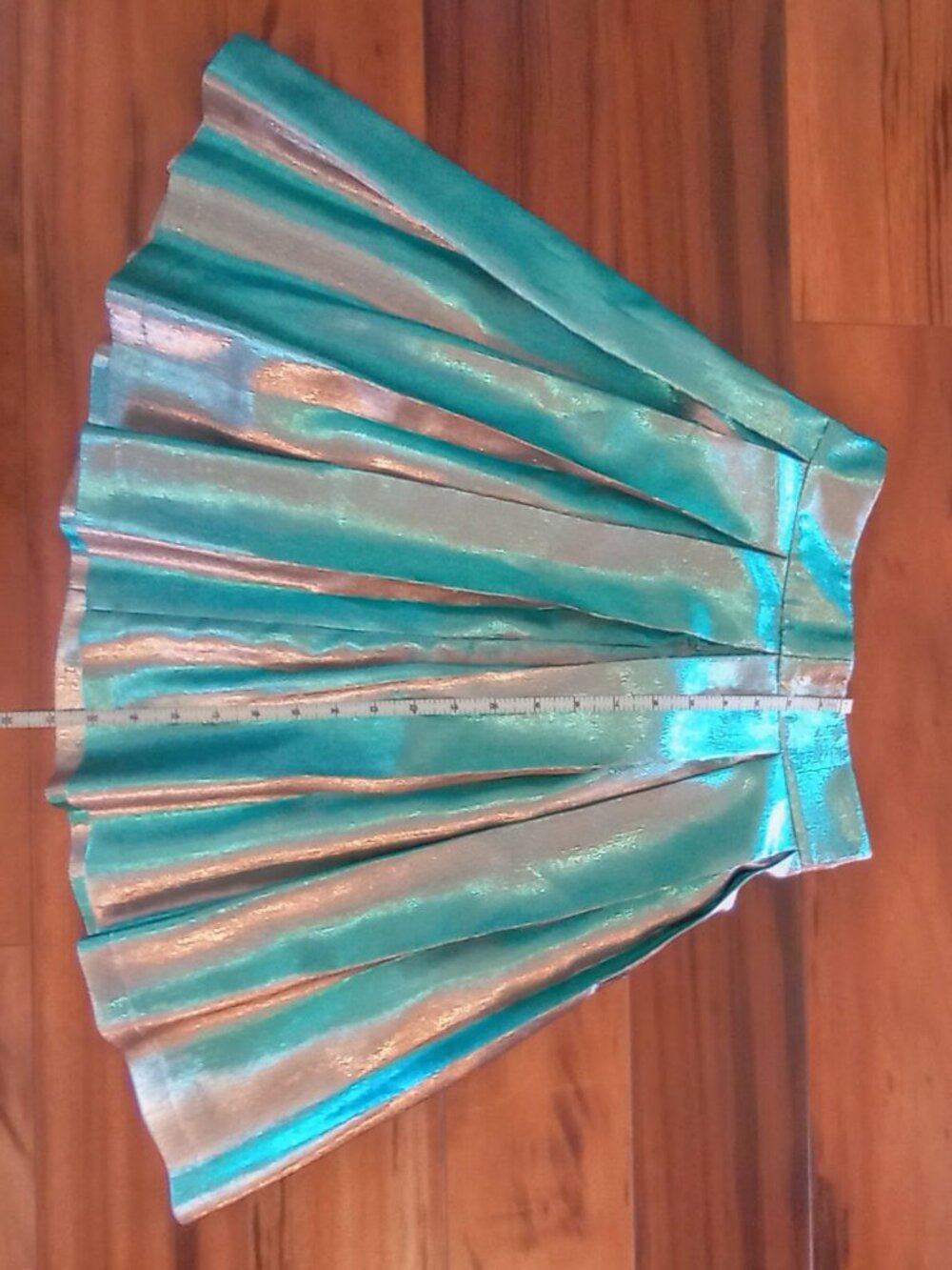 Max Mara Intrend Shot Taffeta Knife-Pleat Skirt
